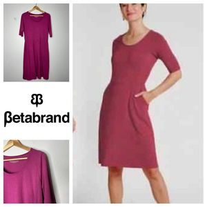 Betabrand 72 HR Dress Petal Pink Large